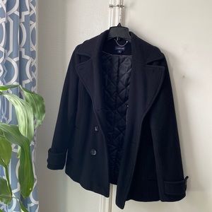 Land’s End Classic Black Pea Coat